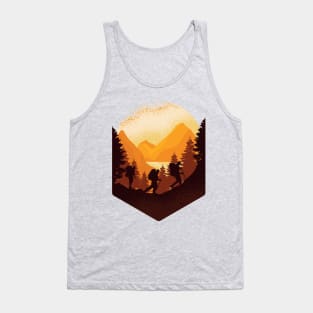 Friends Mountain Hiking Lover Artwork - Trekking Lover Tank Top